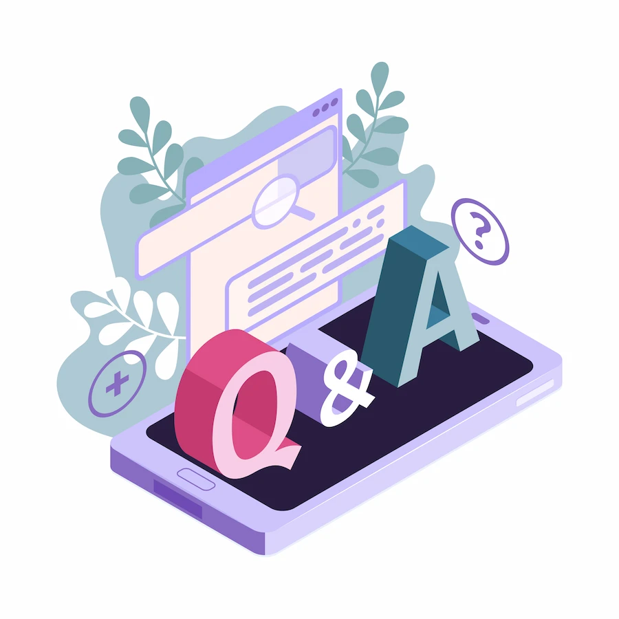 Questions and answers illustration