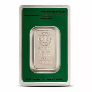1 oz Argor-Heraeus Minted Platinum Bar