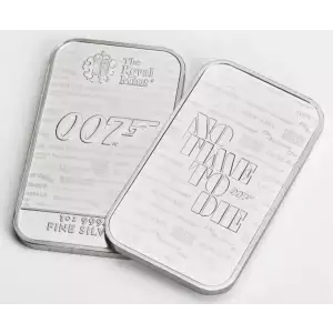 1 oz Silver Royal Mint James Bond 007 No Time To Die Bar [DUPLICATE for #547379]