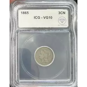 1865 Three Cents Nickel ICG VG10 IDC Verified (2)