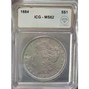 1884 Morgan Dollar ICG MS62 IDC Verified