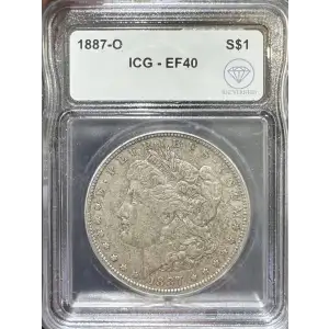 1887-O Morgan Dollar ICG EF40 IDC Verified