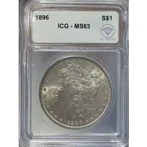 1896 Morgan Dollar ICGMS63 IDC Verified (2)