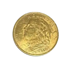 1922 Switzerland Gold 10 Francs Helvetia