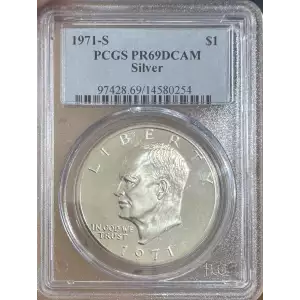 1971-S $1 Silver, DCAM