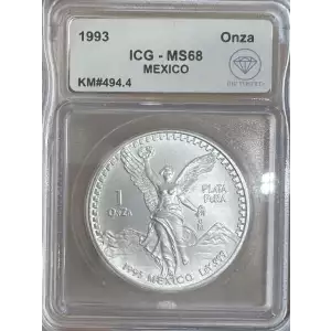 1993 Mexican 1 onza Silver Libertad ICG MS68 - IDC Verified (2)