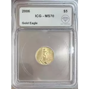 2006 $5 American Gold Eagle ICG MS70 IDC Verified (2)
