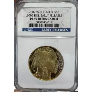 2007-W 1oz Gold Buffalo NGC PF69 Ultra Cameo Early Releases (2)