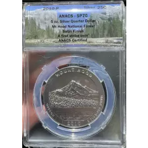 2010 5 oz Silver America the Beautiful Mount Hood National Park