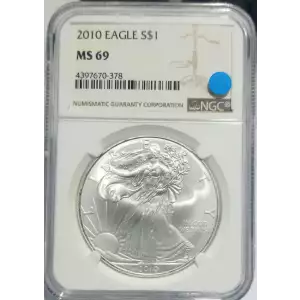 2010 American Silver Eagle NGC MS69  (2)