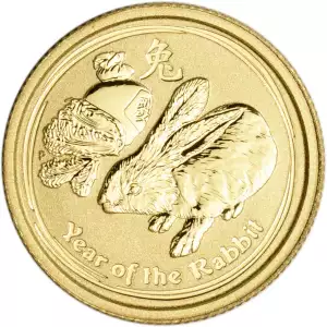 2011 1/20 oz Australia Year of the Rabbit gold Coin (2)