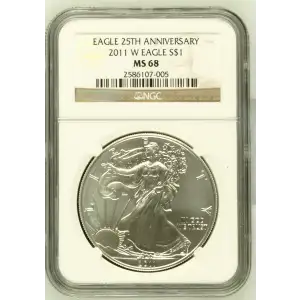 2011 W BURNISHED SILVER EAGLE (2)