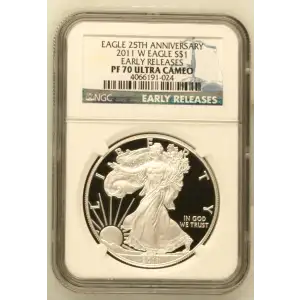 2011 W EARLY RELEASES EAGLE 25TH ANNIVERSARY ULTRA CAMEO (2)