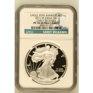 2011 W EARLY RELEASES EAGLE 25TH ANNIVERSARY ULTRA CAMEO (2)