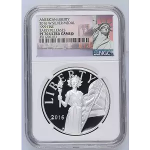 2016 W .999 FINE EARLY RELEASES AMERICAN LIBERTY SERIES ULTRA CAMEO (2)