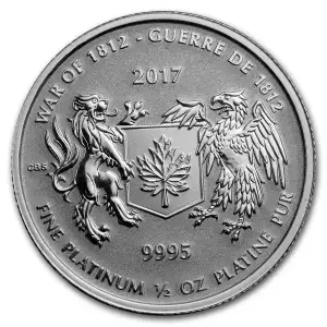 2017 Canada 1/2 oz Platinum War of 1812 (2)