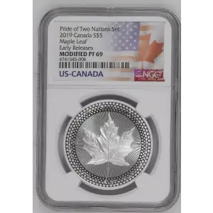 2019 Maple Leaf Early Releases Pride of Two Nations Set (2)