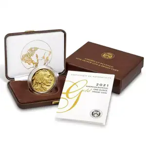 2021-W 1 oz Proof American Gold Buffalo Coin (Box + CoA) (2)