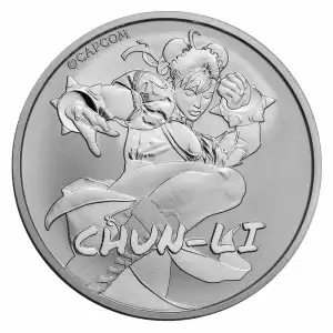 2022 1 oz Tuvalu Silver Street Fighter Chun Li Coin