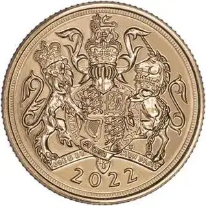 2022 UK Sovereign 70th Anniversary Jubilee Gold Coin