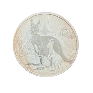 2023 2 oz Australian Silver Mother & Baby Kangaroo Coin (Toned) (2)