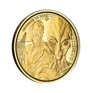 2023 Republic of Ghana 1/10 oz Gold 50 Cedis Space Alien