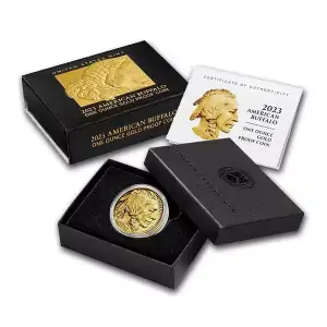 2023-W 1 oz Proof American Gold Buffalo Coin (Box + CoA)
