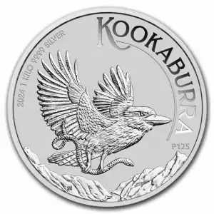 2024 1kg Australian Perth Mint Silver Kookaburra