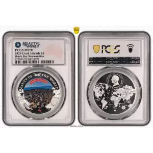 2024 $5 Shark Bay Stromatolites Beauty of the World (2)