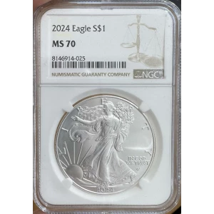 2024 American Silver Eagle NGC MS70