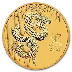 2025 1/2oz Australian Perth Mint Gold Lunar Series III: Year of the Snake
