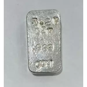 3.2oz Poured Silver Bar (Dog on reverse)