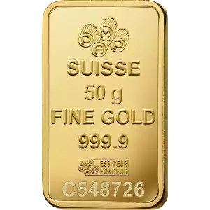 50 Gram PAMP Gold Bar 