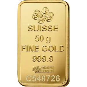 50 Gram PAMP Gold Bar