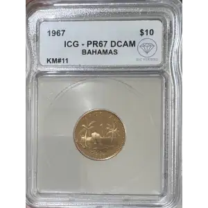 BAHAMAS Gold 10 DOLLARS