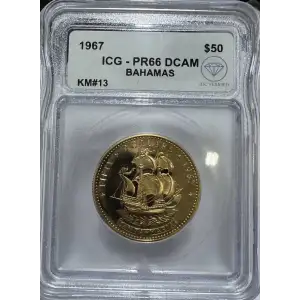 BAHAMAS Gold 50 DOLLARS