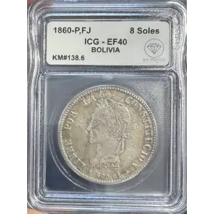 Bolivia Silver 8 SOLES