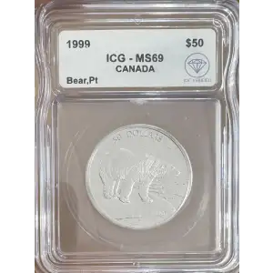 Canada $50 Platinum Polar Bear