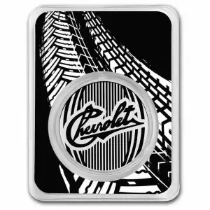 Chevrolet Colorized Silver Round (GM Packaged)