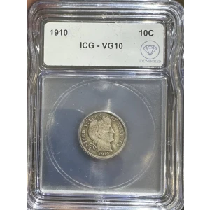 Dimes---Barber 1892-1916 -Silver- 1 Dime (3)