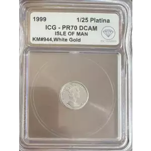 ISLE OF MAN Gold 1/25 PLATINA