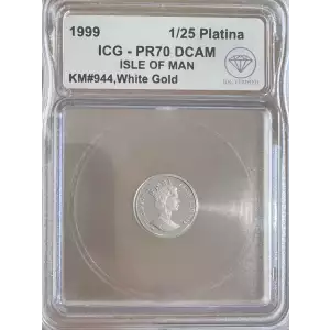 ISLE OF MAN Gold 1/25 PLATINA