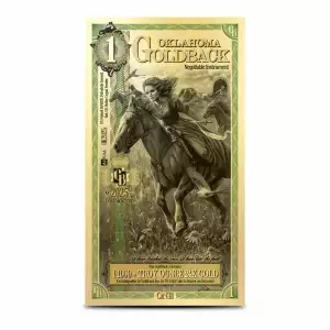 Oklahoma 1 Goldback Note (2025 Alpha Series) Limited 1st Edition