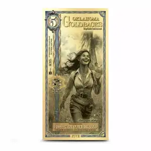 Oklahoma 5 Goldback Note (2025 Alpha Series) Limited 1st Edition