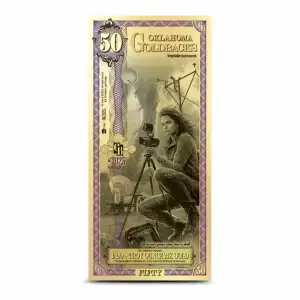 Oklahoma 50 Goldback Note (2025 Alpha Series) Limited 1st Edition