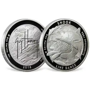 Guy Harvey 1 oz Silver Round Snook (.999 Pure)