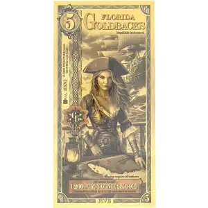 Florida 5 Goldback Note (2025 Alpha Series) Limited 1st Edition