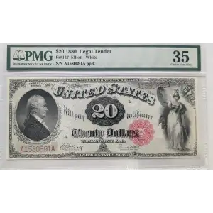 $20  Small Red, scalloped Legal Tender Issues 147