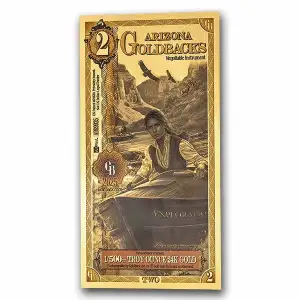 Arizona 2 Goldback Note (2025 Alpha Series) Limited 1st Edition