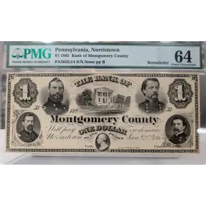 $2 The Union Bank of Reading Pennsylvania Dec. 1st, 1861